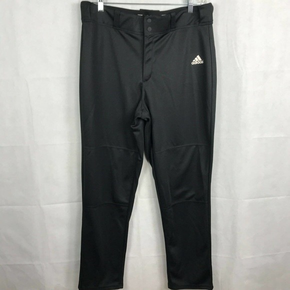 Adidas Pants Mens Sz XL Climalite Black MLB Baseball Athletic Straight Legs‎ - Picture 1 of 12